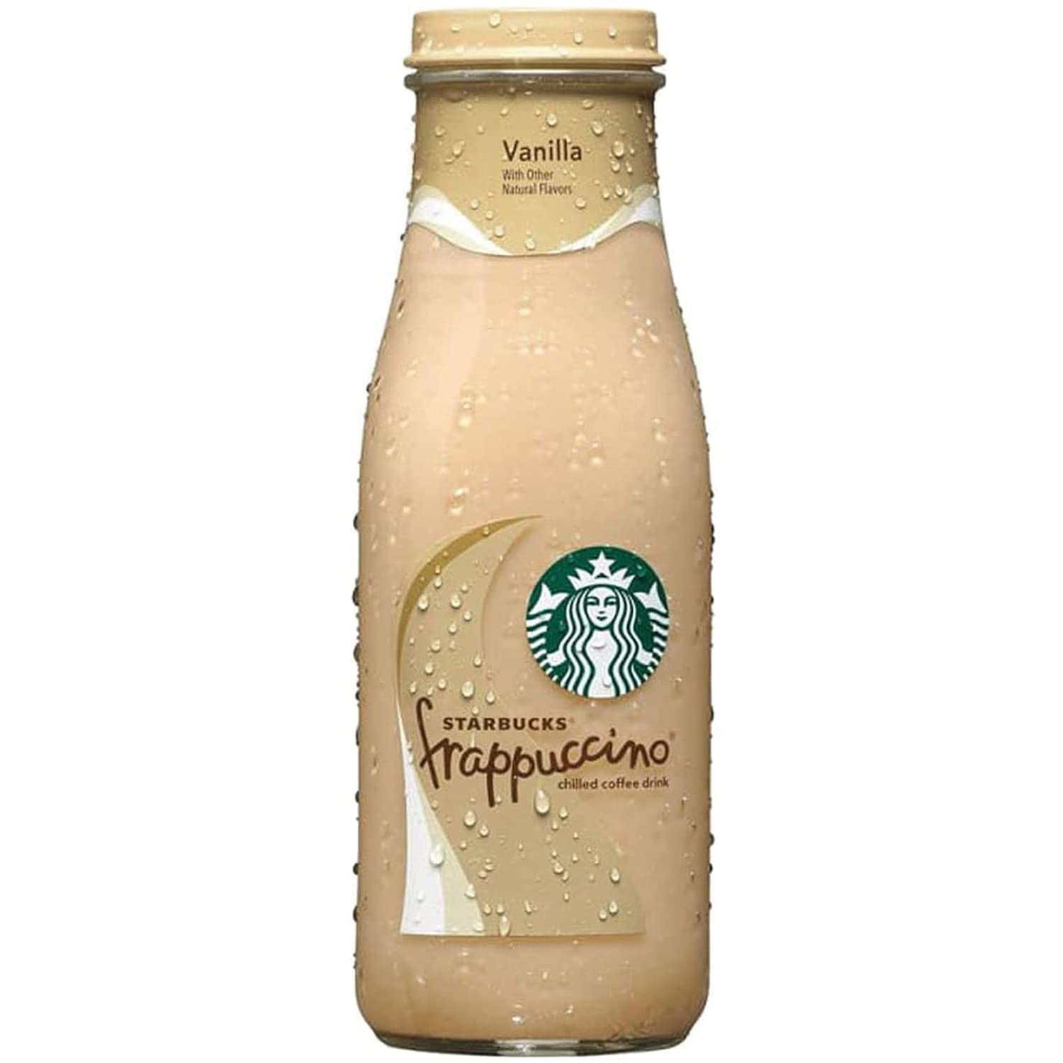 STARBUCKS FRAPPUCCINO COFFEE DRINK VANILLA GLASS BOTTLES 12 13 7 OZ starbucks-frappuccino-coffee-drink-vanilla-glass-bottles-12-13-7-oz