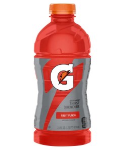 GATORADE FRUIT PUNCH PLASTIC BOTTLES 15/28 OZ