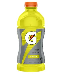 GATORADE LEMON-LIME PLASTIC BOTTLES 15/28 OZ