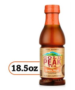 GOLD PEAK GEORGIA PEACH TEA BOTTLES 12/18.5 OZ