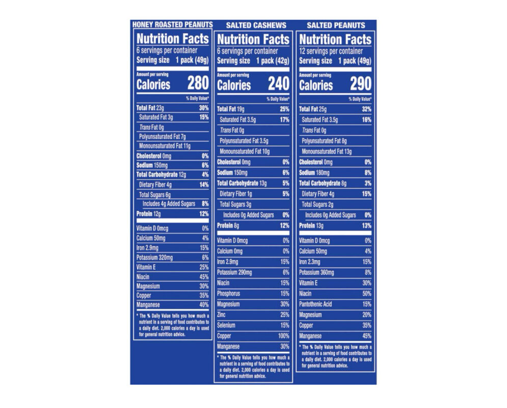 PLANTERS SNACK NUTS VARIETY PACK 24/1.75 OZ UCE Wholesale