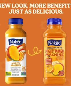 NAKED MIGHTY MANGO SMOOTHIE PLASTIC BOTTLE 8/15.2 OZ