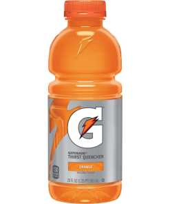 GATORADE WIDE ORANGE PLASTIC BOTTLES 24/20 OZ