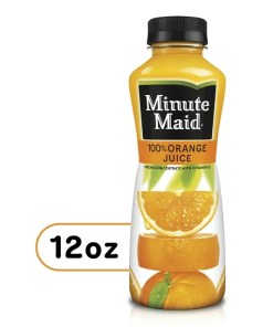 MINUTE MAID ORANGE JUICE BOTTLES 24/12 OZ