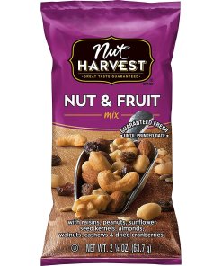 NUT HARVEST NUTS & FRUITS MIX 48/2.25 OZ