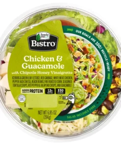 READY PAC BISTRO CHICKEN AND GUACAMOLE SALAD BOWL WITH CHIPOTLE HONEY VINAIGRETTE 1/6.85 OZ