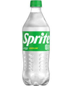 SPRITE LEMON-LIME SODA PLASTIC BOTTLES 24/20 OZ
