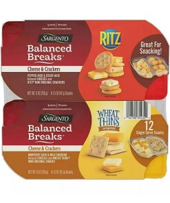 SARGENTO BALANCED BREAKS CHEESE AND CRACKERS VARIETY PACK 12/9 OZ