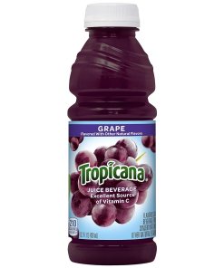 TROPICANA GRAPE JUICE PLASTIC BOTTLES 12/15.2 OZ