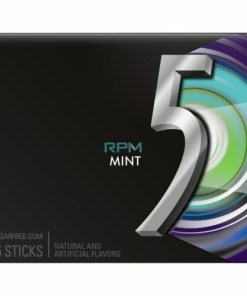 WRIGLEY'S 5 GUM RPM MINT CHEWING GUM SUGAR FREE 10/15 STICKS