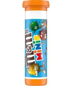 M&M'S MINIS FULL SIZE MILK CHOCOLATE RESEALABLE TUBES 24/1.08 OZ