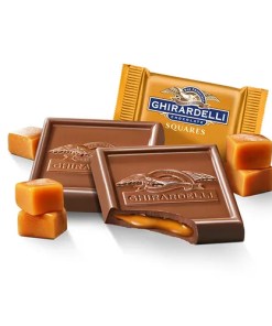 GHIRARDELLI MILK CHOCOLATE CARAMEL SQUARES 1/21.3 OZ