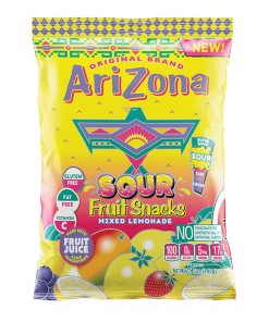 ARIZONA FRUIT SOUR MIXED LEMONADE PEGGABLE BAG 12/5 OZ