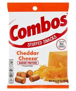 COMBOS CHEDDAR CHEESE BAKED PRETZELS 12/6.30 OZ