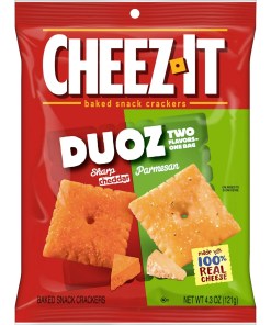 CHEEZ-IT DUOZ CHEDDAR AND PARMESAN CHEESE 6/4.3 OZ
