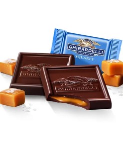 GHIRARDELLI DARK CHOCOLATE SEA SALT CARAMEL SQUARES 1/21.3 OZ