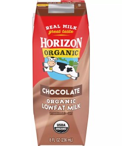 HORIZON ORGANIC LOWFAT CHOCOLATE MILK WITH DHA OMEGA-3 18/8 OZ