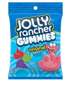 JOLLY RANCHER GUMMIES ORIGINAL FLAVORS PEGGABLE BAG 12/7 OZ