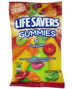 LIFESAVERS 5 FLAVORS GUMMIES CANDY BAG 12/7 OZ