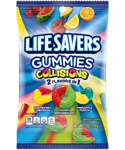 LIFESAVERS COLLISION GUMMIES 2 FLAVORS IN 1 12/7 OZ