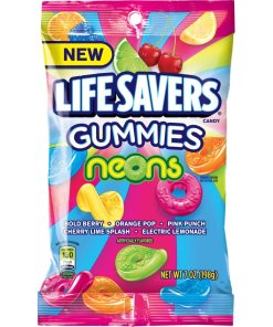 LIFESAVERS GUMMIES NEONS CANDIES 12/7 OZ