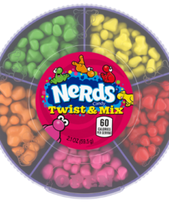 NERDS TWIST & MIX FRUITY CANDY CONTAINER 6/2.1 OZ