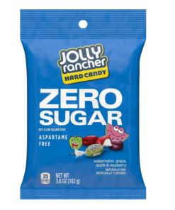 JOLLY RANCHER HARD CANDY ZERO SUGAR PEGGABLE BAG 12/3.6 OZ