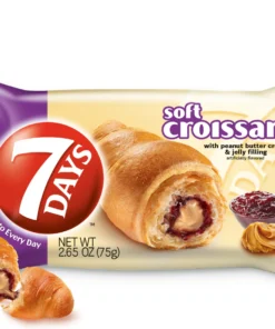 7 DAYS PEANUT BUTTER & GRAPE JELLY FILLED SOFT CROISSANT 24/2.65 OZ