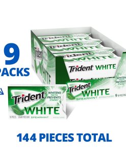 TRIDENT WHITE SPEARMINT SUGAR FREE GUM 9/16 STICKS