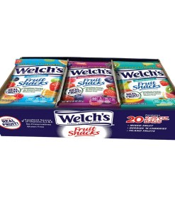 WELCH'S FRUIT SNACKS VARIETY PACK WITH MIXED FRUIT ISLAND FRUITS & BERRIES' N CHERRIES PEGGABLE BAG 20/2.25 OZ