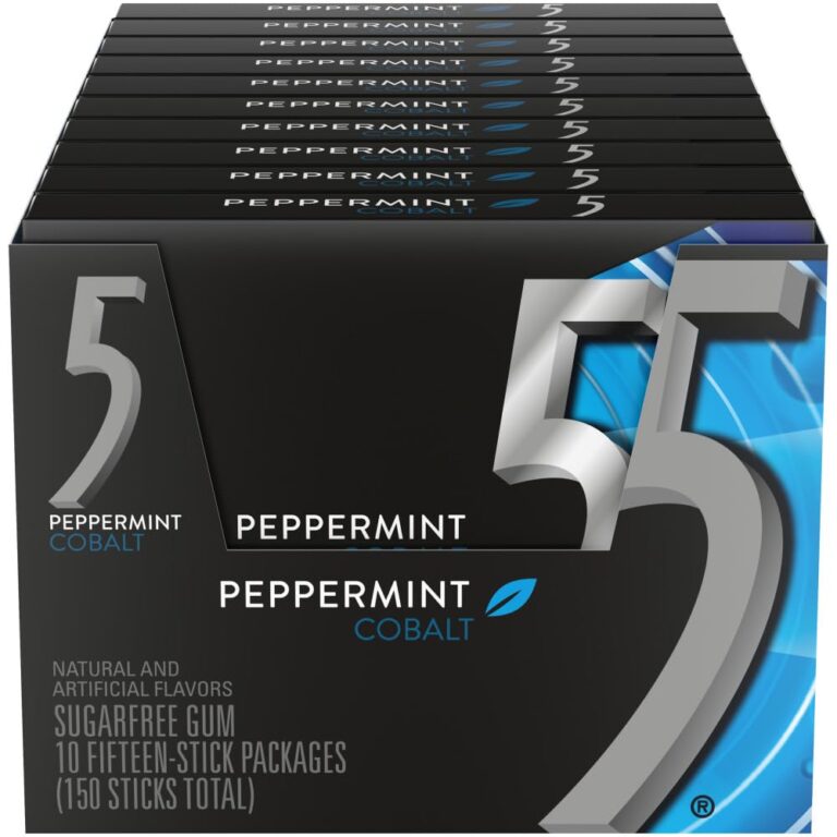 WRIGLEY’S 5 GUM COBALT PEPPERMINT SUGAR FREE GUM 10/15 STICKS – UCE ...