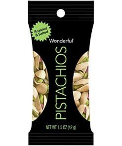 WONDERFUL PISTACHIOS ROASTED & SALTED 24/1.5 OZ