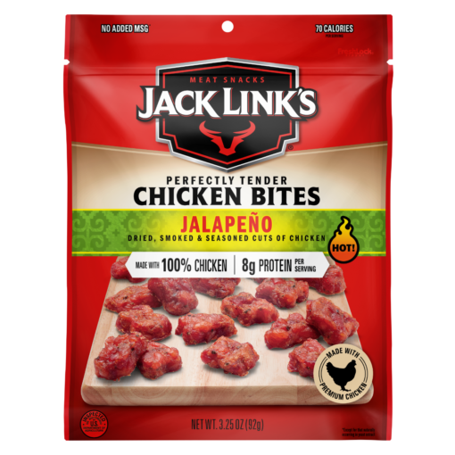 JACK LINK’S CHICKEN BITES JALAPENO 3/3.25 OZ UCE Wholesale