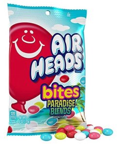 AIRHEADS BITES PARADISE BLENDS PEGGABLE BAG 12/6 OZ