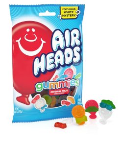 AIRHEADS XTREMES ORIGINAL FRUIT GUMMIES PEGGABLE BAG 12/6 OZ
