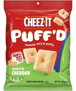 CHEEZ IT PUFF'D WHITE CHEDDAR PEGGABLE BAG 6/3 OZ