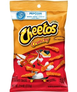 CHEETOS CRUNCHY FRIES PEGGABLE BAG 32/2.75 OZ