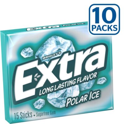 EXTRA GUM POLAR ICE LONG LASTING CHEWING GUM 10/15 STICKS – UCE Wholesale