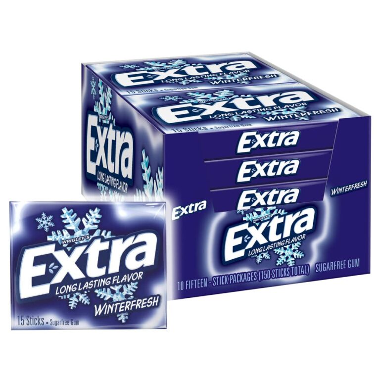 EXTRA GUM WINTERFRESH LONG LASTING CHEWING GUM 10/15 STICKS – UCE Wholesale