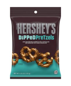 HERSHEY'S DIPPED PRETZELS PEGGABLE BAG 12/4.25 OZ