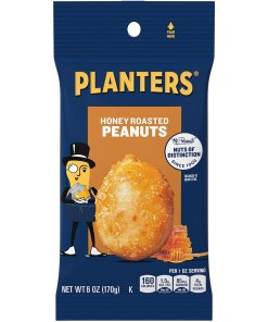 PLANTERS HONEY ROASTED PEANUTS PEGGABLE BAG 12/6 OZ
