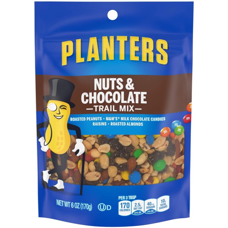 PLANTERS NUTS & CHOCOLATE TRAIL MIX PEGGABLE BAG 12/6 OZ – UCE Wholesale