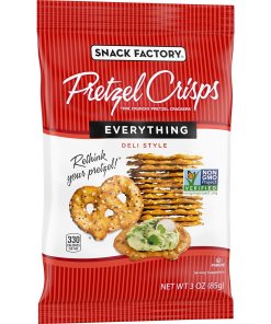 PRETZEL CRISPS EVERYTHING PEGGABLE BAG 8/3 OZ