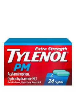 TYLENOL PM EXTRA STRENGTH 500 MG PAIN RELIEVER & SLEEP AID 6/24 CAPLETS