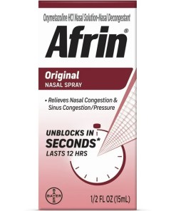AFRIN ORIGINAL STRENGTH NASAL DECONGESTANT SPRAY 6/0.5 OZ