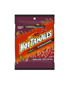 HOT TAMALES FIERCE CINNAMON CANDY PEGGABLE BAG 12/5 OZ