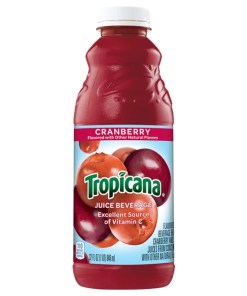 TROPICANA CRANBERRY JUICE PLASTIC BOTTLES 32 OZ