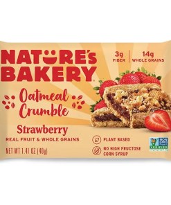 NATURE'S BAKERY FIG BAR OATMEAL CRUMBLE STRAWBERRY REAL FRUIT 12/1.41 OZ