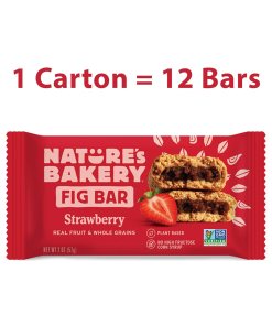 NATURE'S BAKERY FIG BAR STRAWBERRY REAL FRUIT 12/2 OZ