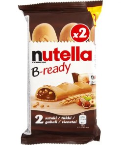 NUTELLA B-READY X2 WAFER FILLED WITH NUTELLA 1/100 GRAM